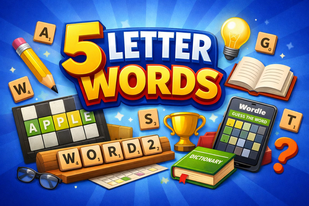 5 Letter Words A–Z List for Wordle & Scrabble